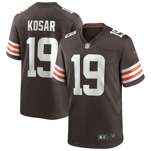 mens nike bernie kosar brown cleveland browns game retired player jersey